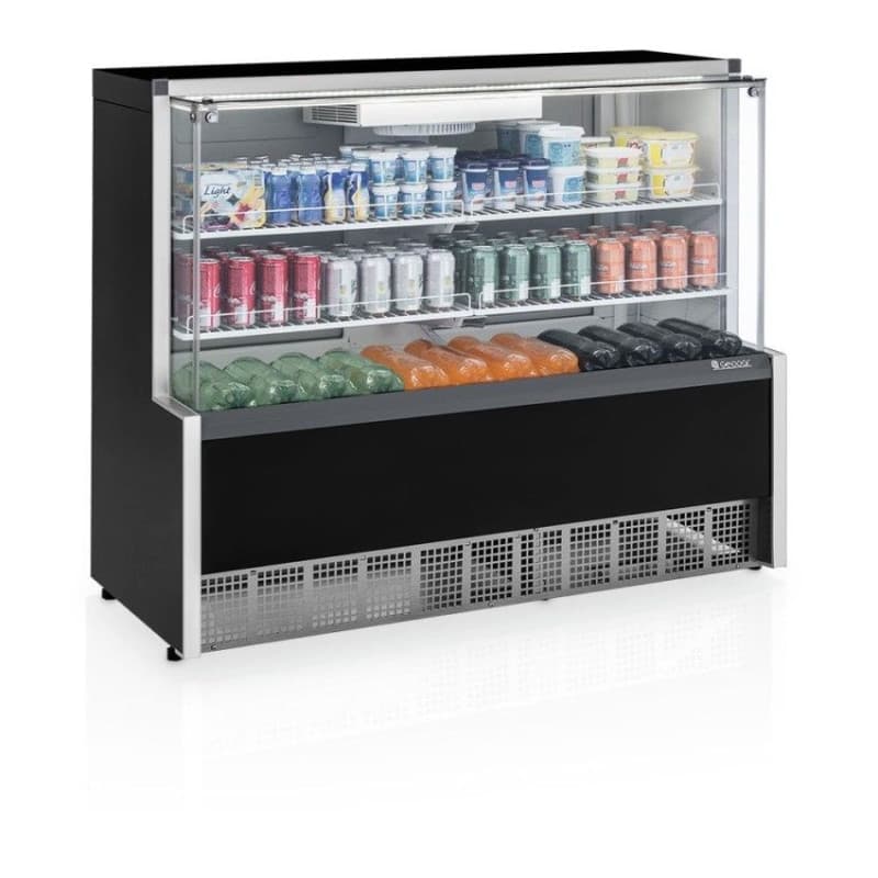 VITRINA REFRIGERADA AR FORZADO AURORA 1,40M-NEGRO  GPFA-140R