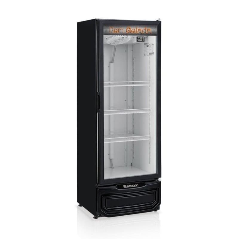 VISA COOLER PARA CERVEZA  410L P VIDRIO LATERALES NEGRO  GRBA-400PV