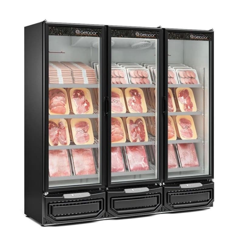REFRIGERADOR VERTICAL 3P 220V 50HZ P/ CARNE/BEBIDA TEMP -6 A +3