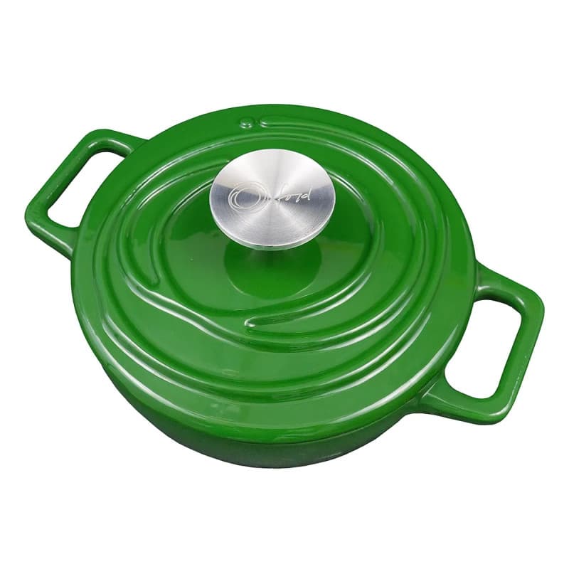 CACAROLA DE FERRO FUNDIDO 24CM COM TAMPA -